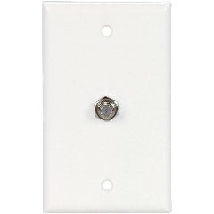 Eaton 1172W Flush Mount Wallplate With Coaxial Adapter Standard Size