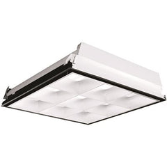 Hubbell Lighting P4D22-232U6G-MA33-S-EU High Performance Lightweight Static Parabolic Troffer 64 W Fixture