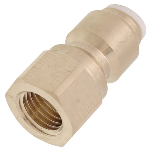 John Guest MI4508F4SLF 1/4 OD x 1/4 Brass Threaded FFL Female Connector