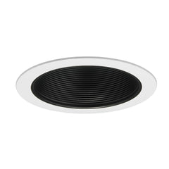 Juno V3024BWH 6 Inch 50/65/75 W BR/PAR30/30L Black Conical Baffle Compatible Trim