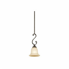 Kichler 43162OZ Monroe Mini Pendant, (1) A19 Incandescent Lamp, 100 W Fixture, 120 VAC, Olde Bronze Housing