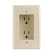 Leviton 689-I 1-Gang Recessed Duplex Receptacle 15 Amp 125VAC