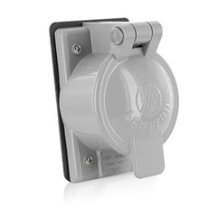 Leviton 7770 Cover Plate for 50A Single Receptacles, 2.15 Inch Dia (Each)