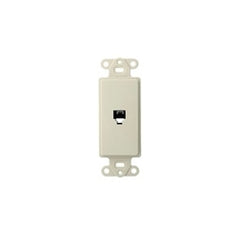 Leviton 40649-T Decora Insert, 6P4C, Light Almond