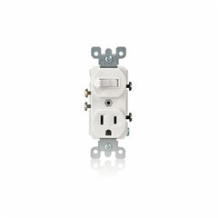 Leviton 5225-T Combination Switch And Receptacle 15A 120V