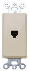 Leviton 40649-I Decora Insert, 6P4C Ivory