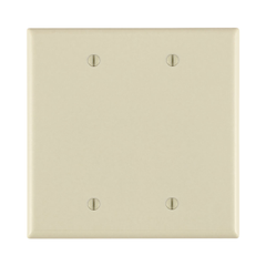 Leviton 80525-T Midway Size Blank Wallplate 2 Gangs Light Almond