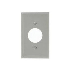 Leviton 80704-GY 1-Gang Single 1.406 Inch Hole Device Receptacle Wallplate, Gray