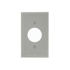 Leviton 80704-GY 1-Gang Single 1.406 Inch Hole Device Receptacle Wallplate, Gray