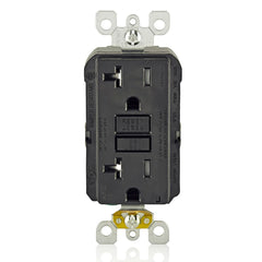 Leviton AFTR2-E SmartlockPro Outlet Branch Circuit Arc-Fault Circuit Interrupter Receptacle 20-Amp 125 Volt Black