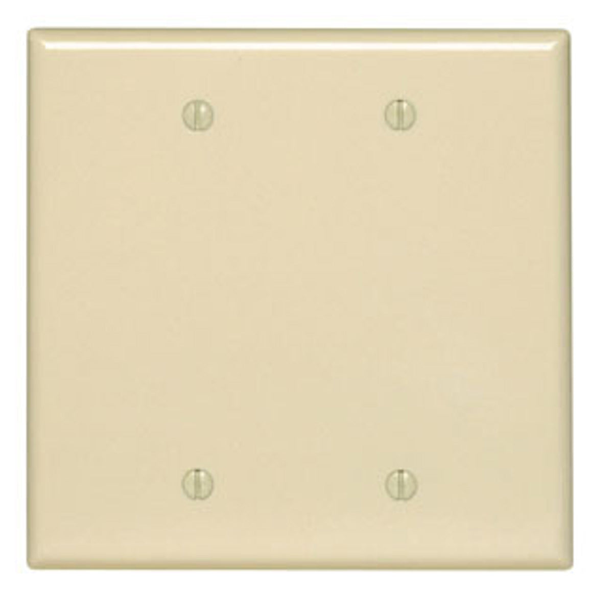 Leviton PJ23-GY 2-Gang No Blank Wallplate Midway Size Gray