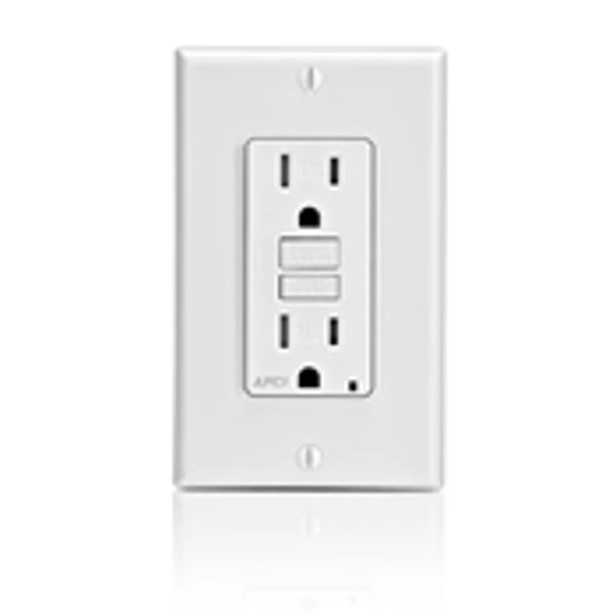 Leviton AFTR1-I AFCI Receptacle Duplex With LED Indicator 125 VAC 15 Amp