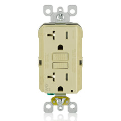 Leviton AFTR2-I SmartlockPro Outlet Branch Circuit Arc-Fault Circuit Interrupter Receptacle 20-Amp 120-volt Ivory