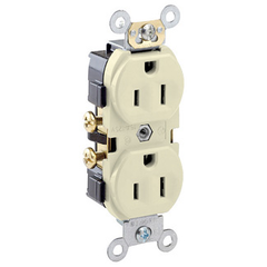 Leviton CR15-T Duplex Receptacle 15A 125V NEMA 5-15R Light Almond