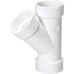 Mueller 05823 Pipe Wye 2 in Hub SCH 40/STD PVC