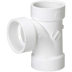 Mueller 05754 Streamline Sanitary Tee 3 in Hub SCH 40/STD PVC