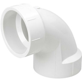 Mueller 05877 Streamline 90 Deg Pipe Elbow 2 in Hub SCH 40/STD PVC