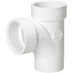 Mueller 06114 Streamline Sanitary Street Tee, 3 in, Spigot x Hub, SCH 40/STD