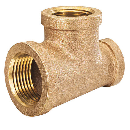 B&K 453-054NL Lead-Free Pipe Reducing Tee, 1 x 3/4 in, MNPT, 125 lb, Red Brass