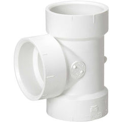 Mueller 06415 Streamline Flush Cleanout Tee 3 in Hub x FNPT SCH 40/STD PVC