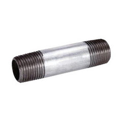 B&K 561-060 Pipe Nipple, 1/4 in x 6 in L NPT, Carbon Steel, Galvanized, SCH 40/STD