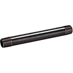 B&K 587-080 Southland Pipe Nipple, 1-1/2 in x 8 in L NPT, Carbon Steel, Black Oxide, SCH 40/STD, Welded