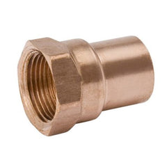 Mueller W01271 Streamline W 01271 Female Adapter, 1-3/8 x 1-1/4 in, C x F, Wrought Copper