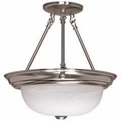 SATCO 60-201 NUVO by SATCO Transitional Ceiling Light, 2 A19 Incandescent Lamp