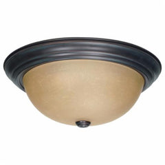 SATCO 60/1257 Flush Mount Lighting, 3 A19 Incandescent Lamp, 120 VAC