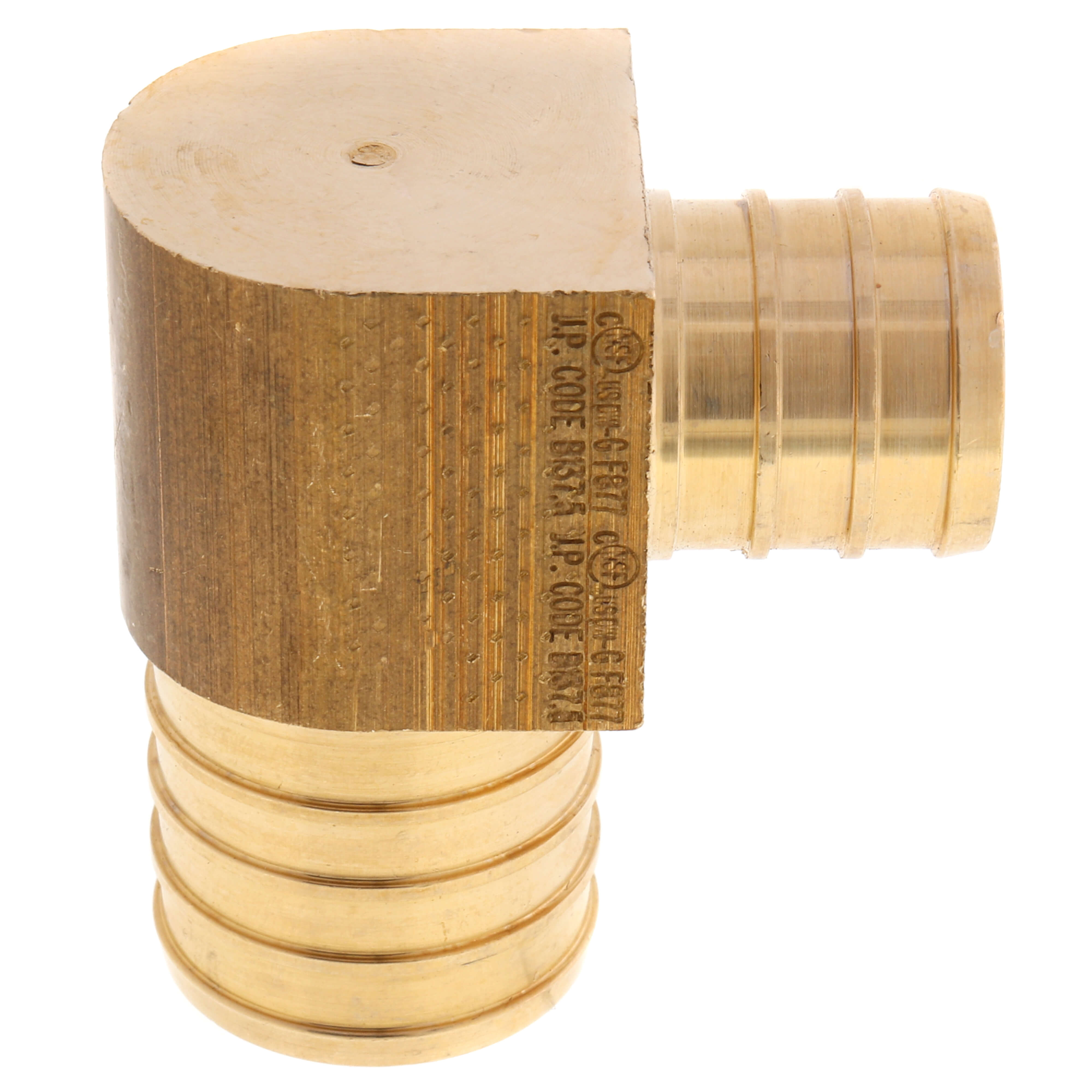 Sioux Chief 642XG43 Directional Elbow, 1 x 3/4 in, F1807 Crimp, Brass