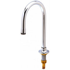 T&S Brass B-0520 Rigid/Swivel Gooseneck, Deck Mount, 133X Gooseneck, B-PT Full-Flow Outlet