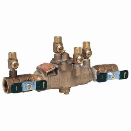 Watts 0391002 LF009, LF009-QT Reduced Pressure Zone Assembly, 1/2 in Nominal, NPT End Style, Quarter-Turn Ball Valve