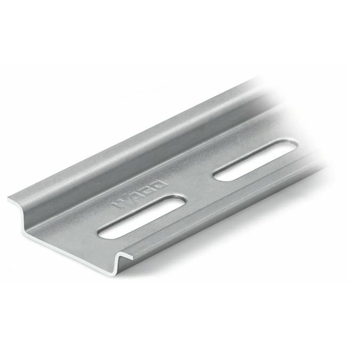 WAGO 210-112 DIN-35 (35 x 7.5) steel carrier rail - slotted (25mm hole width) - 1mm thickness