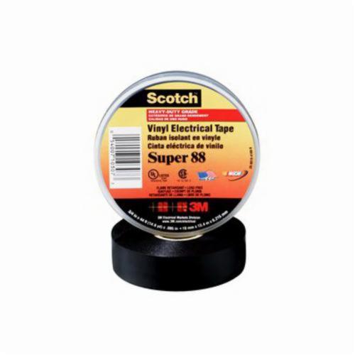 3M 054007-06143 Scotch Super 88 1-Sided Premium Grade Electrical Tape, 3/4 in W x 66 ft L