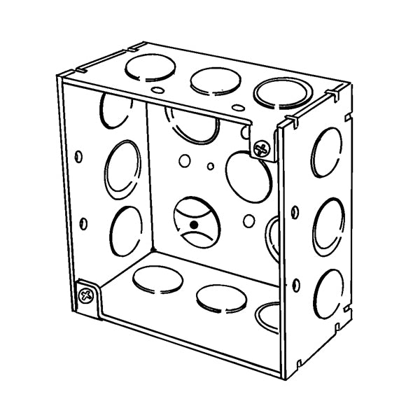 Appleton 4SDEK Square Box Steel 30.3 cu-in 16 Outlets 16 Knockouts