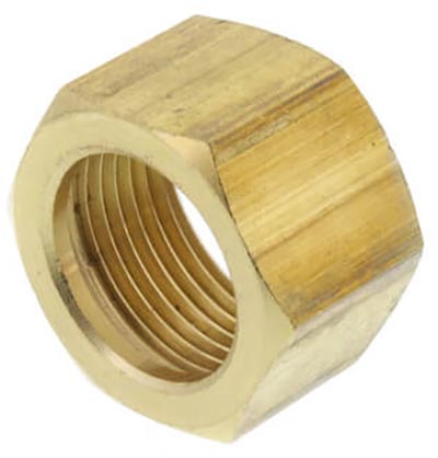 BrassCraft 61-8 Tube Nut, 1/2 in, Compression, Brass