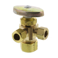 BrassCraft CR1901LRXR1 Multi-Turn Lead-Free Brass Dual Outlet Angle Stop Valve