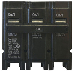 Eaton BR330 Type BR Plug-On Circuit Breaker, 240 VAC, 30 Amp, 10 kAIC, 3-Pole