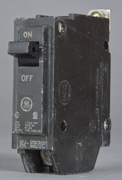 GE THQB1120 THQB Molded Case Miniature Circuit Breaker, 120/240 VAC, 20 Amp, 10 kA Interrupt, 1 Pole