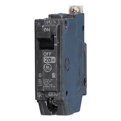 GE THQB1120 THQB Molded Case Miniature Circuit Breaker, 120/240 VAC, 20 Amp, 10 kA Interrupt, 1 Pole