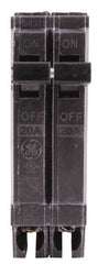 GE THQP220 THQP Compact Molded Case Circuit Breaker, 240 VAC, 20 Amp, 10 kAIC, 2 Poles