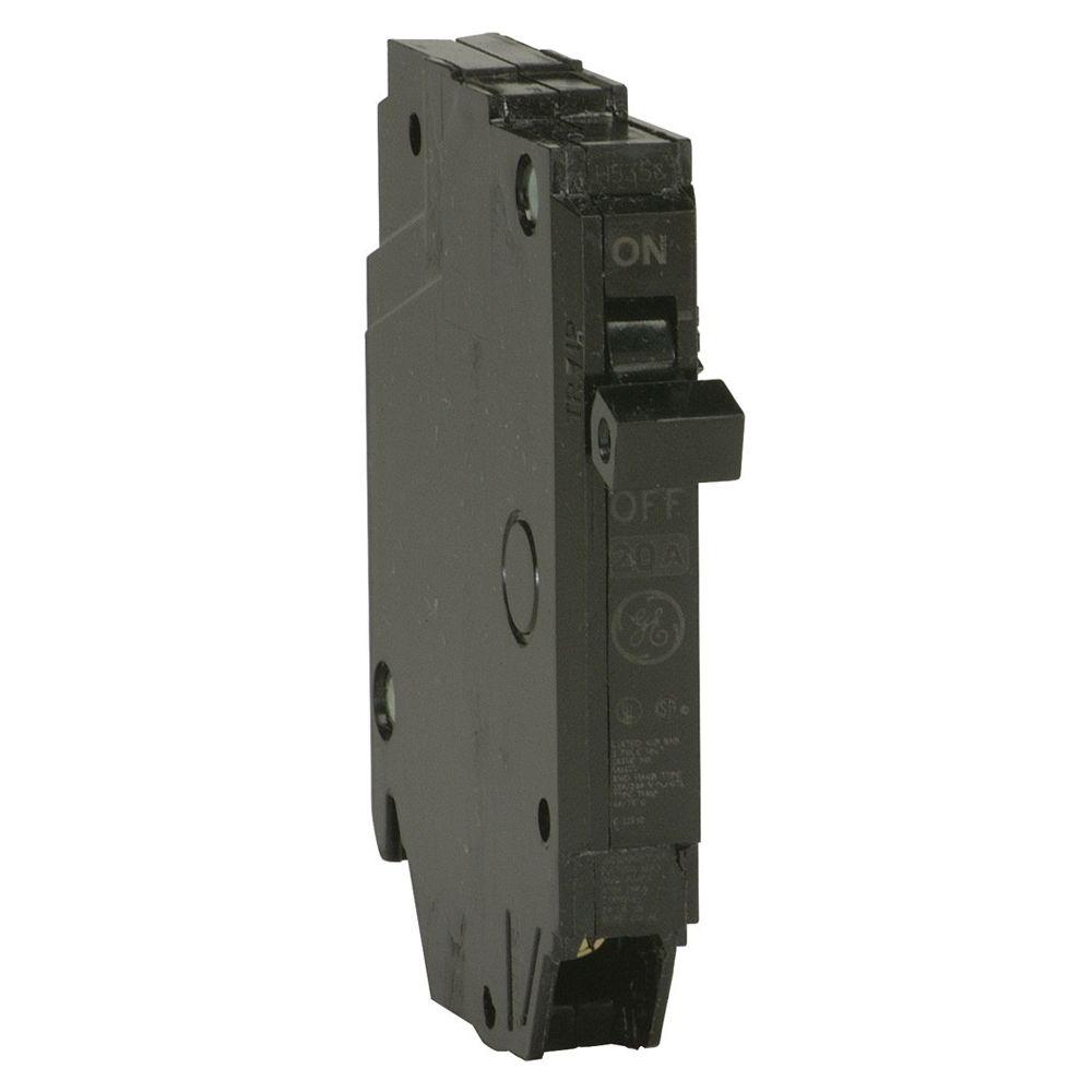 GE THQP115 THQP Molded Case Circuit Breaker, 120/240 VAC, 15 Amp, 10 kA, 1 Pole, THQP115