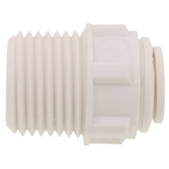 John Guest PP011224W 3/8 x 1/2 in. OD Tube x NPTF Polypropylene Adapter