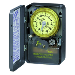 Intermatic T1975 125 VAC 60 Hz 20 Amp SPDT Electromechanical Time Switch with Skipper Wheel