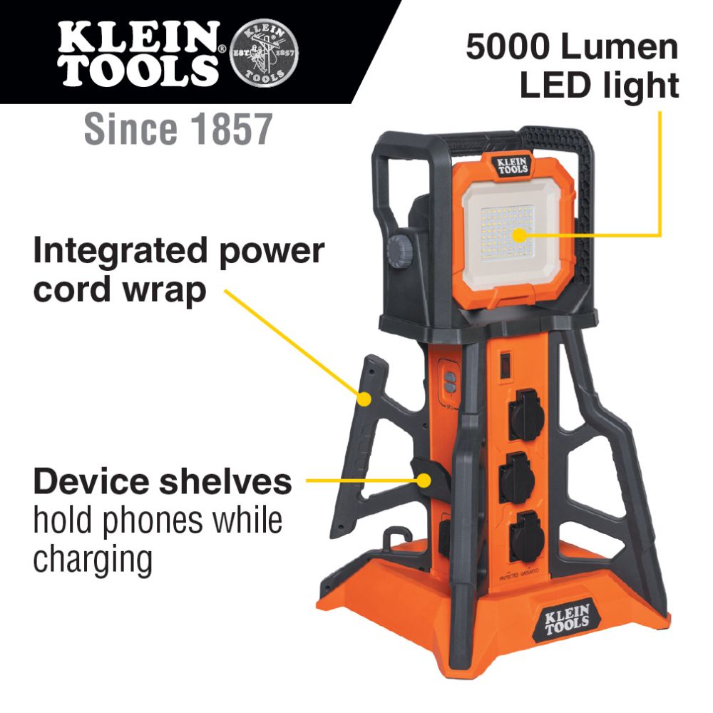 Klein Tools 29610 Power Hub Light And Power Station