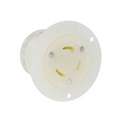 Leviton 2626F Locking Flanged Outlet 30 Amp 250 Volt 2 Pole 3 Wires NEMA L6-30R