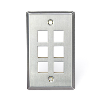 Leviton 43080-1S6 WP 6PORT SG SS