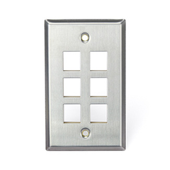 Leviton 43080-1S6 WP 6PORT SG SS