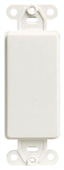 Leviton 80414-2W Decora Blank Insert for Wall Plates, Screws Included, White