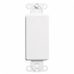 Leviton 80414-2W Decora Blank Insert for Wall Plates, Screws Included, White